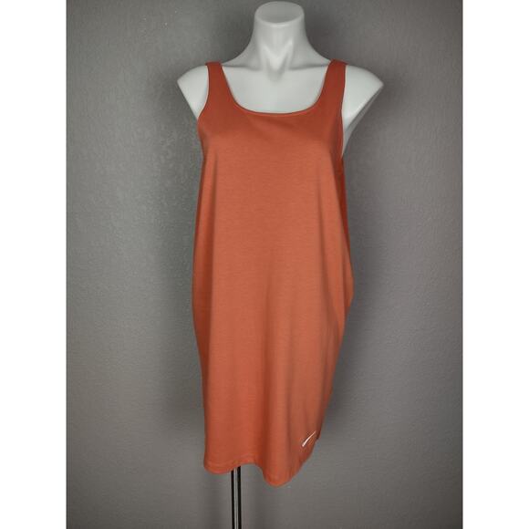 Nike Sportswear Loose Fit Tank Cotton Dress Swoosh Logo Athletic Size Small - Picture 4 of 16